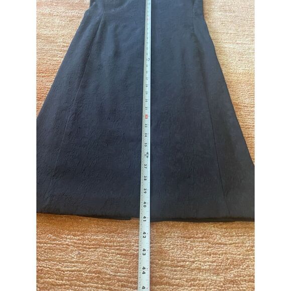 Vintage David Warren New York Boat-Neck/Zip Back Cocktail Dress Black Size 12 - Picture 7 of 8